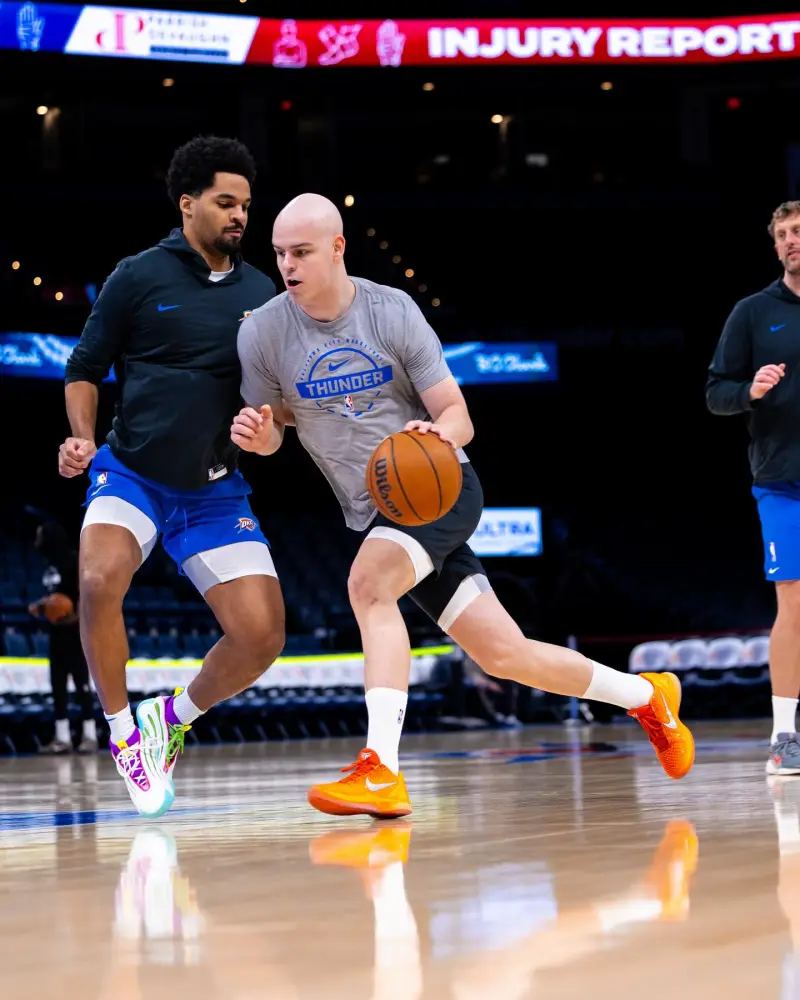 期待！雷霆首轮秀托皮奇INS分享动态：重返球场，开始训练